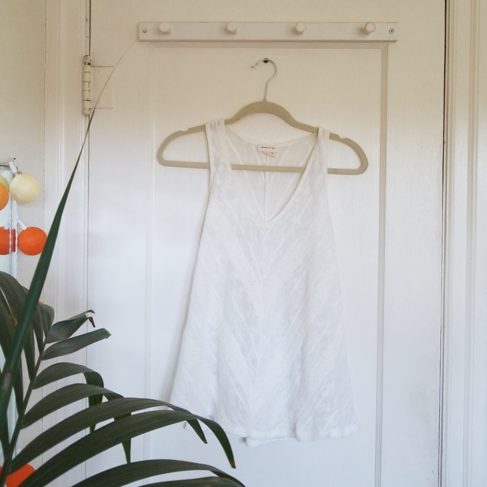 Meadow Rue creamy white sweater top
